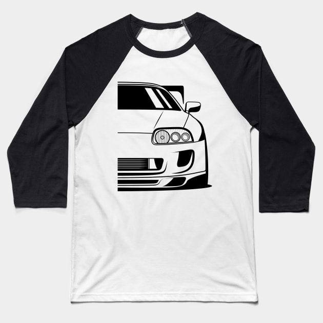 Supra MKIV Front JDM Baseball T-Shirt by GoldenTuners